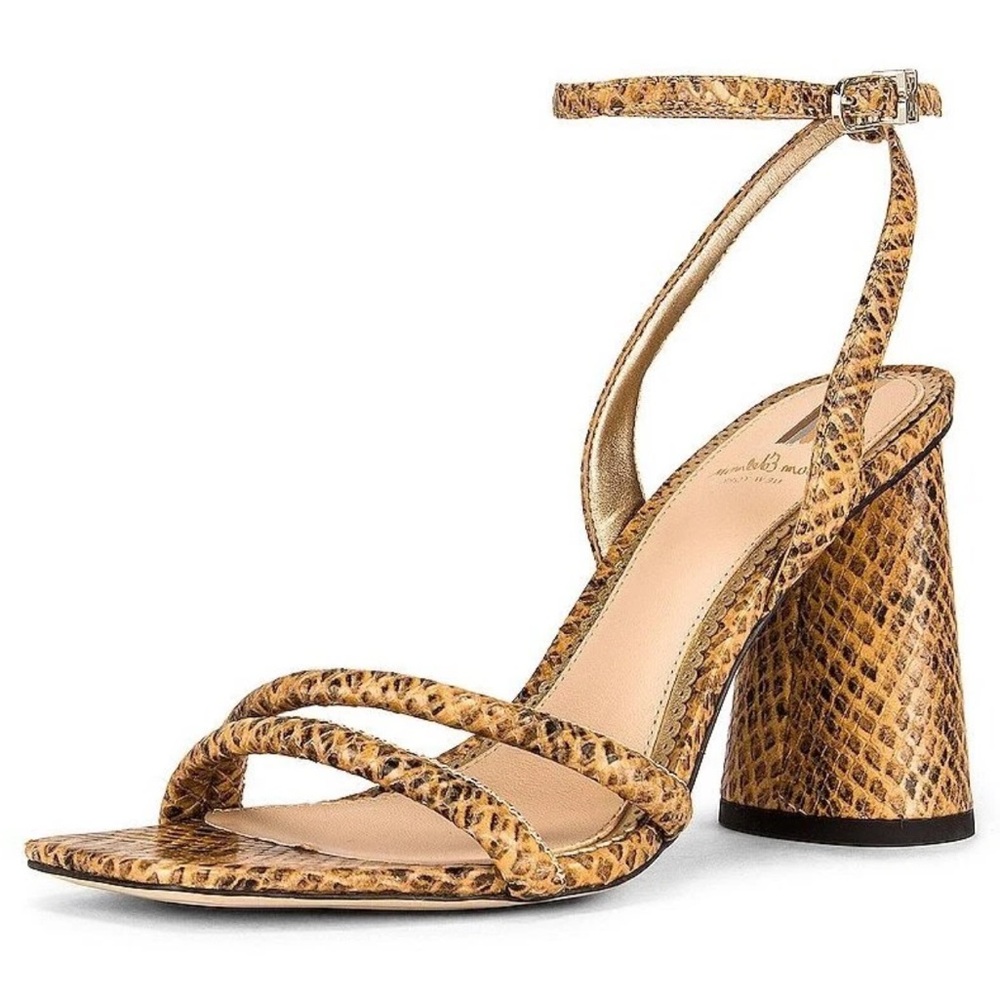 Sam Edelman Kia Snake Print Heeled Sandals size 8.5